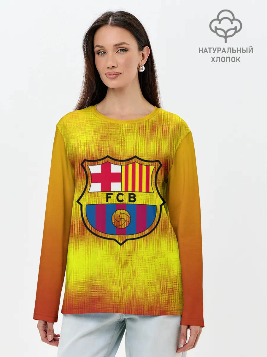 Лонгслив женский. Хлопок / BARCELONA