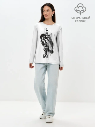 Лонгслив женский. Хлопок / Врата Штейна / Steins Gate