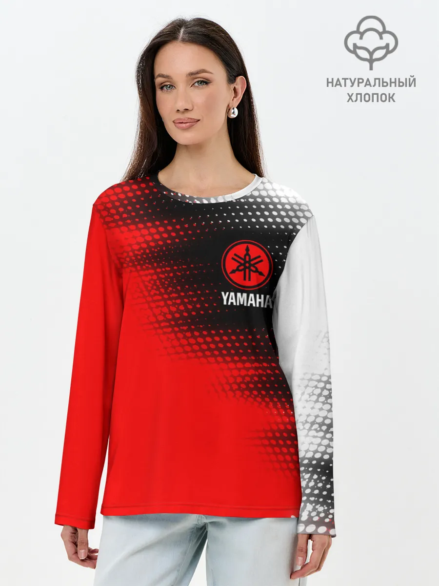 Лонгслив женский. Хлопок / YAMAHA MOTOR / Ямаха