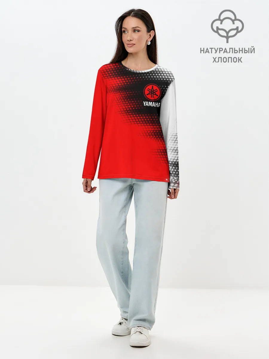 Лонгслив женский. Хлопок / YAMAHA MOTOR / Ямаха