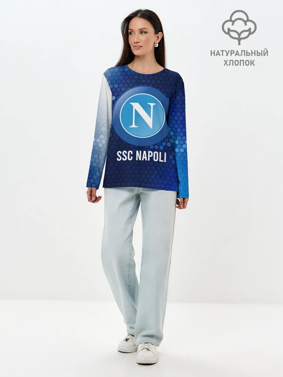 Лонгслив женский. Хлопок / SSC NAPOLI / Наполи