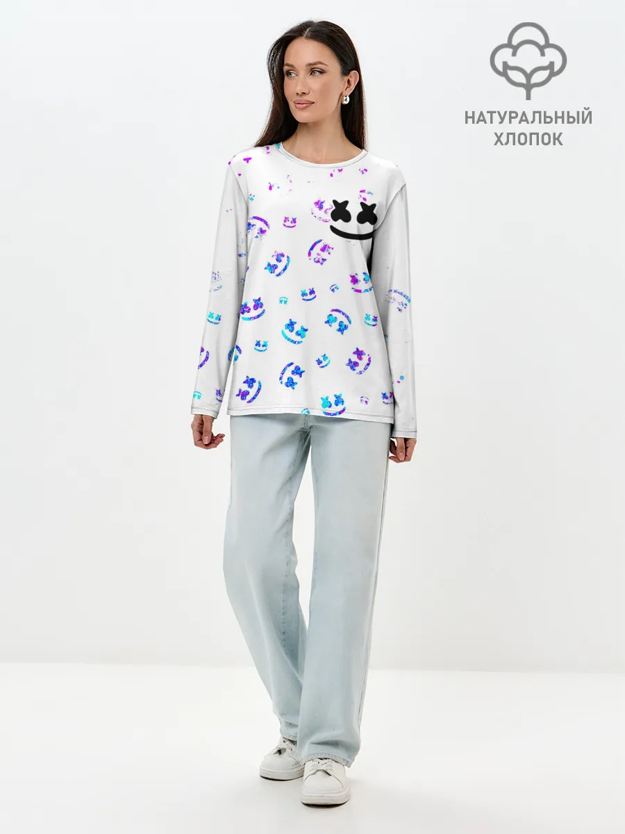 Лонгслив женский. Хлопок / MARSHMELLO / МАРШМЕЛЛОУ