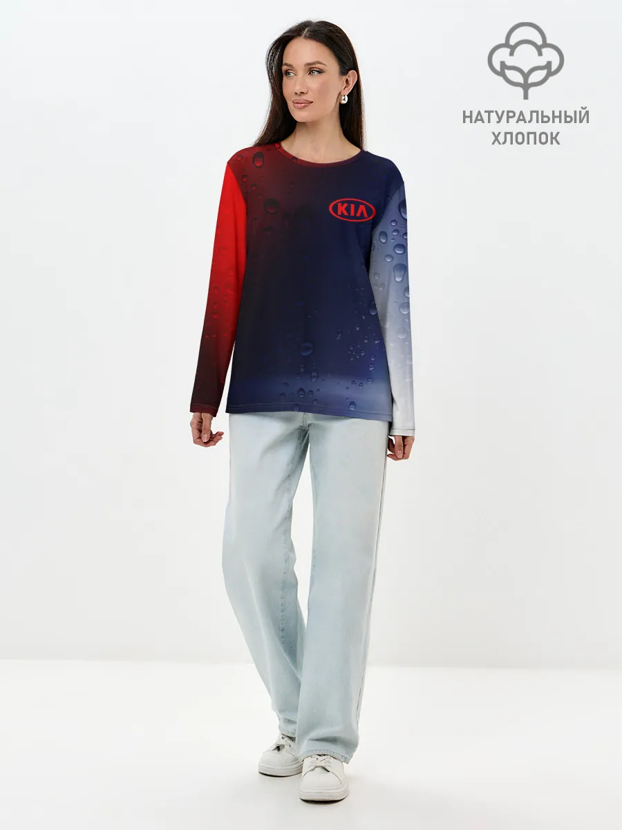Лонгслив женский. Хлопок / KIA / КИА