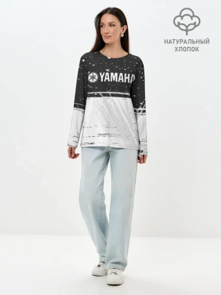 Лонгслив женский. Хлопок / YAMAHA MOTOR / Ямаха