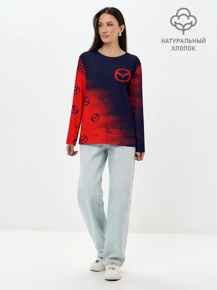 Лонгслив женский. Хлопок / MAZDA / Мазда