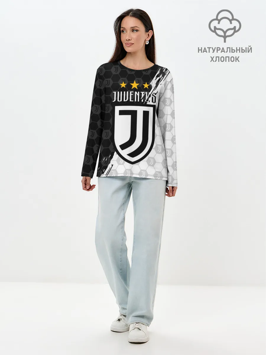 Лонгслив женский. Хлопок / JUVENTUS