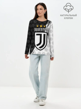 Лонгслив женский. Хлопок / JUVENTUS