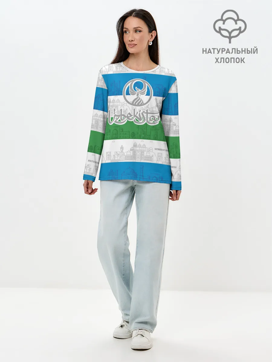 Лонгслив женский. Хлопок / Узбекистан