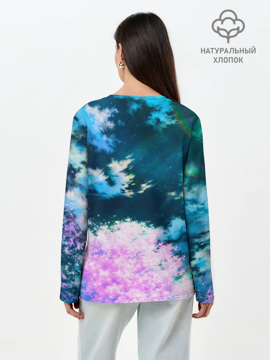 Лонгслив женский. Хлопок / BTS