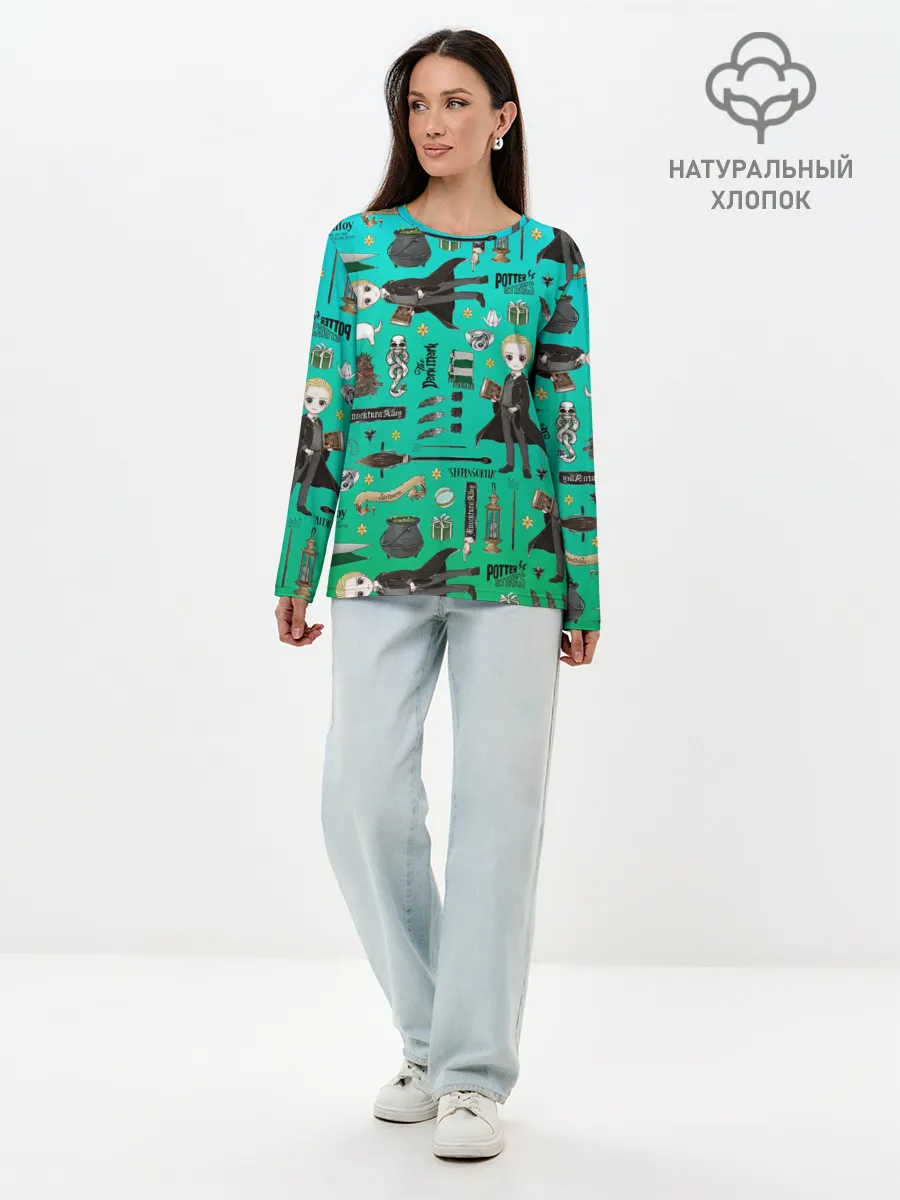 Лонгслив женский. Хлопок / Драко