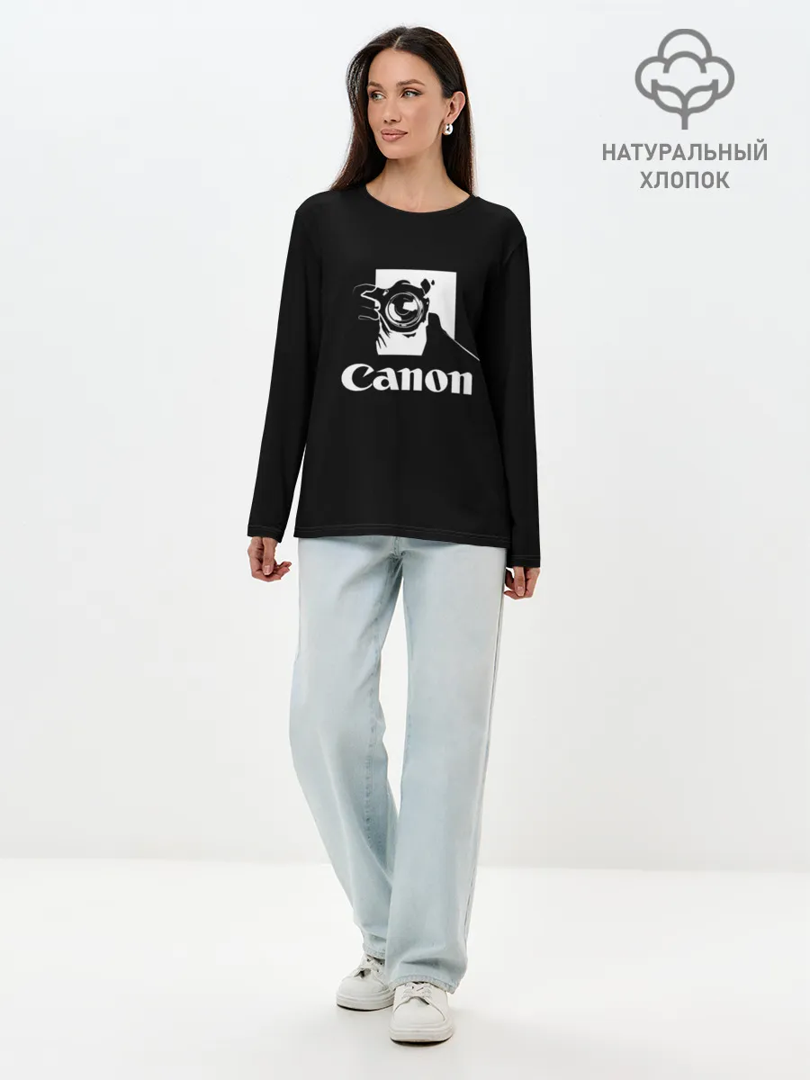 Лонгслив женский. Хлопок / Canon