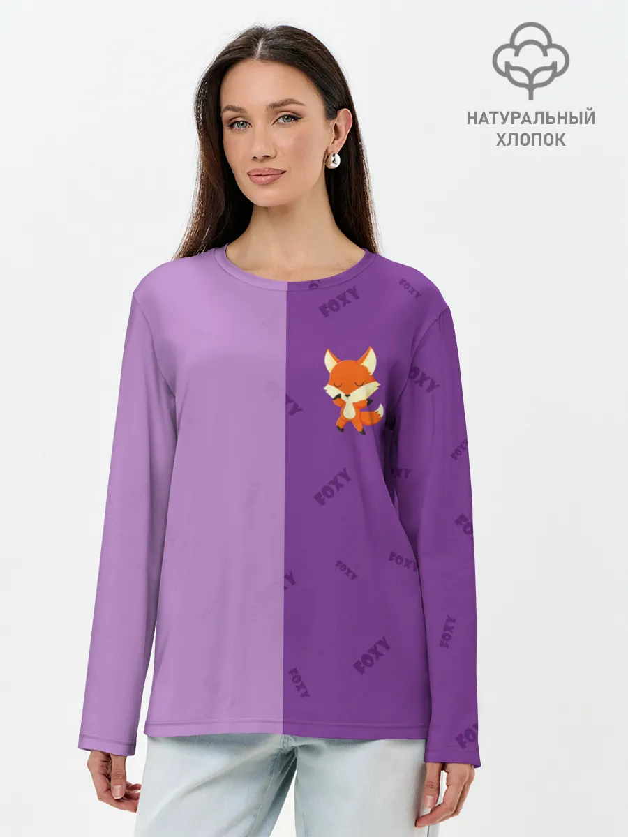 Лонгслив женский. Хлопок / ЛИСИЧКА / FOXY