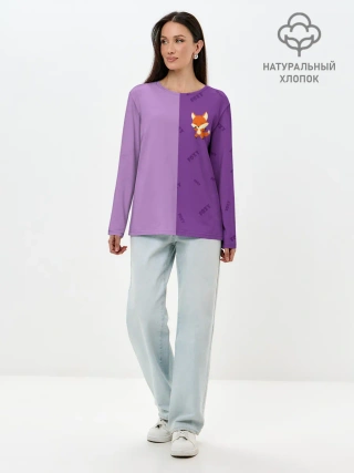 Лонгслив женский. Хлопок / ЛИСИЧКА / FOXY