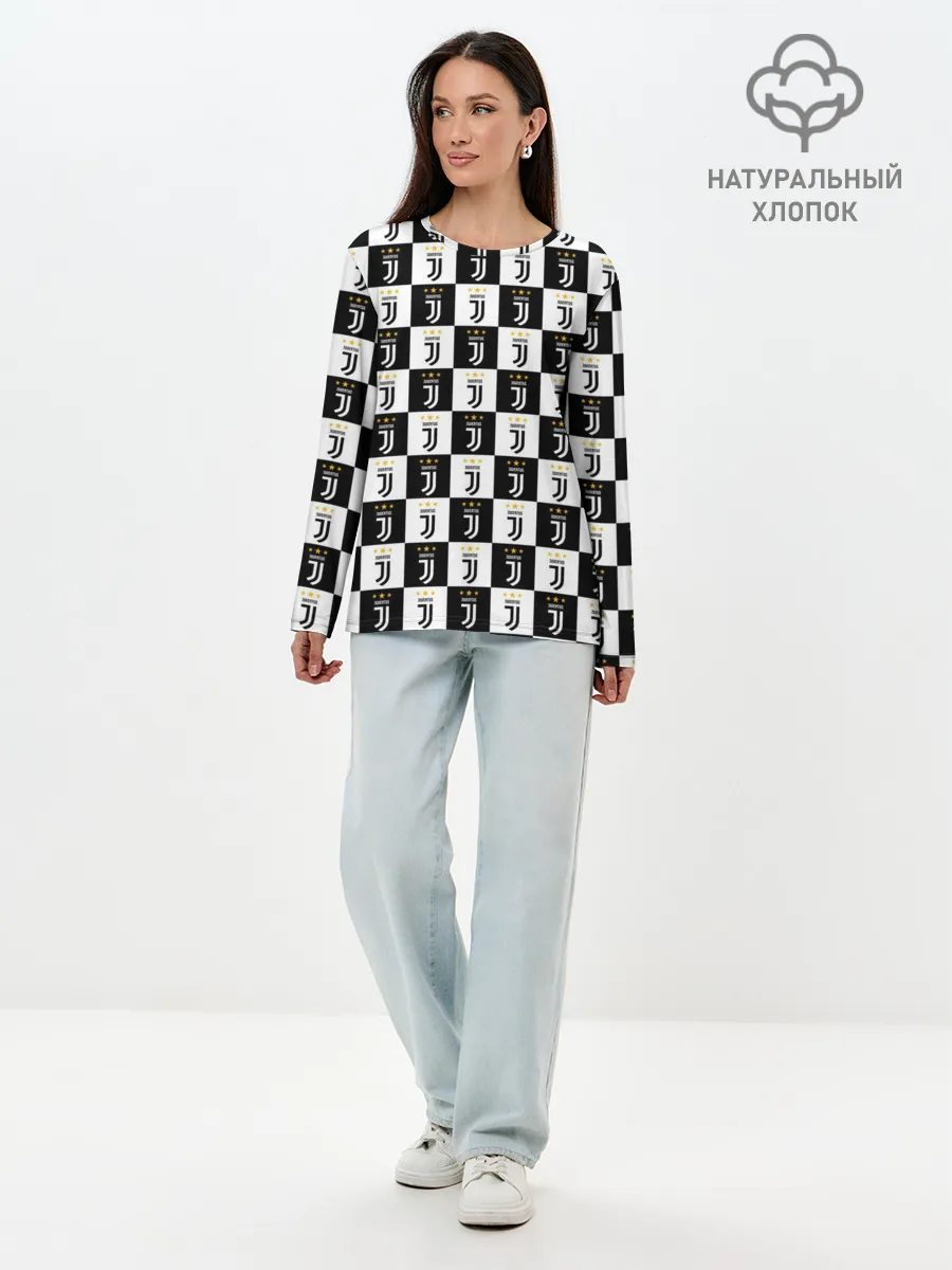 Лонгслив женский. Хлопок / JUVENTUS