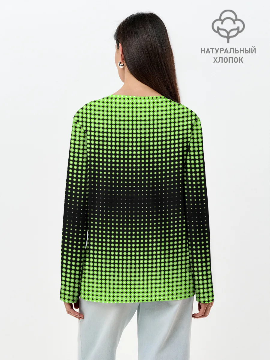 Лонгслив женский. Хлопок / Симметрия