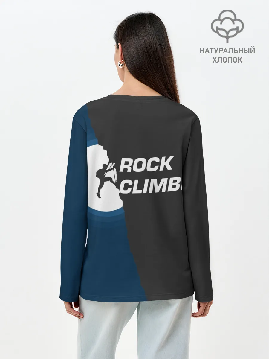 Лонгслив женский. Хлопок / Скалолаз