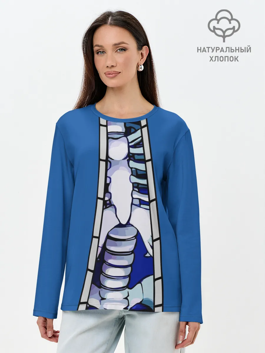 Лонгслив женский. Хлопок / КУРТКА САНСА