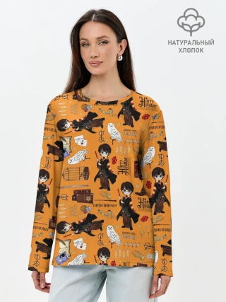 Лонгслив женский. Хлопок / Гарри Поттер