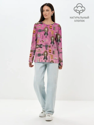 Лонгслив женский. Хлопок / Гермиона