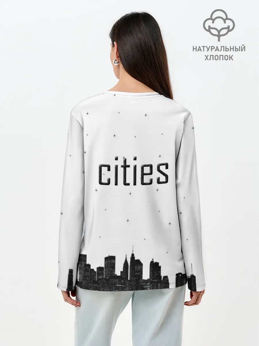 Лонгслив женский. Хлопок / Twin cities