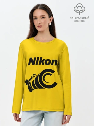 Лонгслив женский. Хлопок / Никон