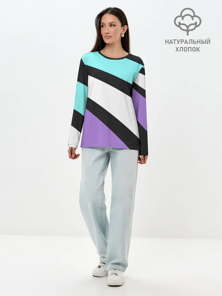 Лонгслив женский. Хлопок / Мои нулевые