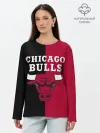 Лонгслив женский. Хлопок / Чикаго Буллз