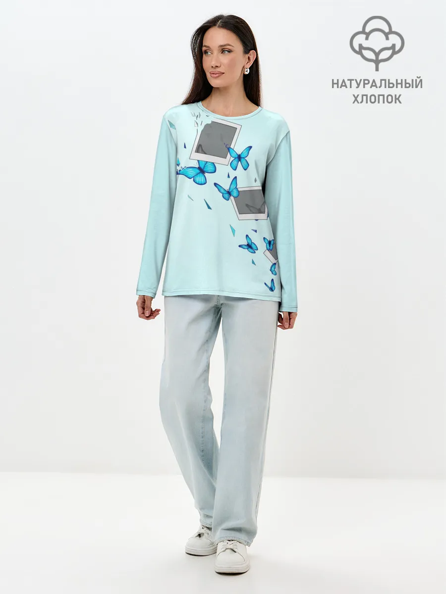 Лонгслив женский. Хлопок / Live Is Strange