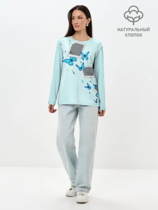 Лонгслив женский. Хлопок / Live Is Strange