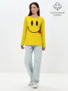 Лонгслив женский. Хлопок / Смайлик