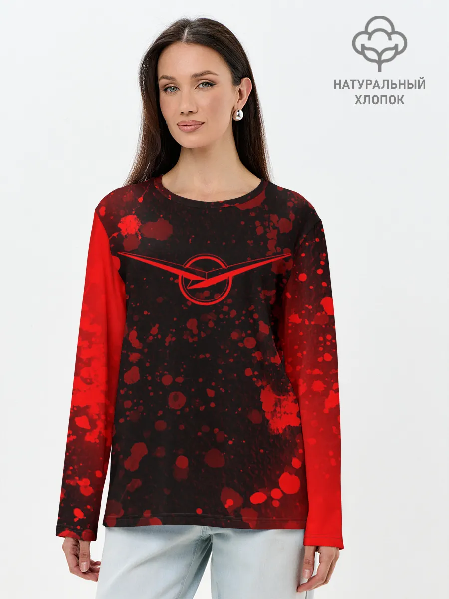 Лонгслив женский. Хлопок / УАЗ