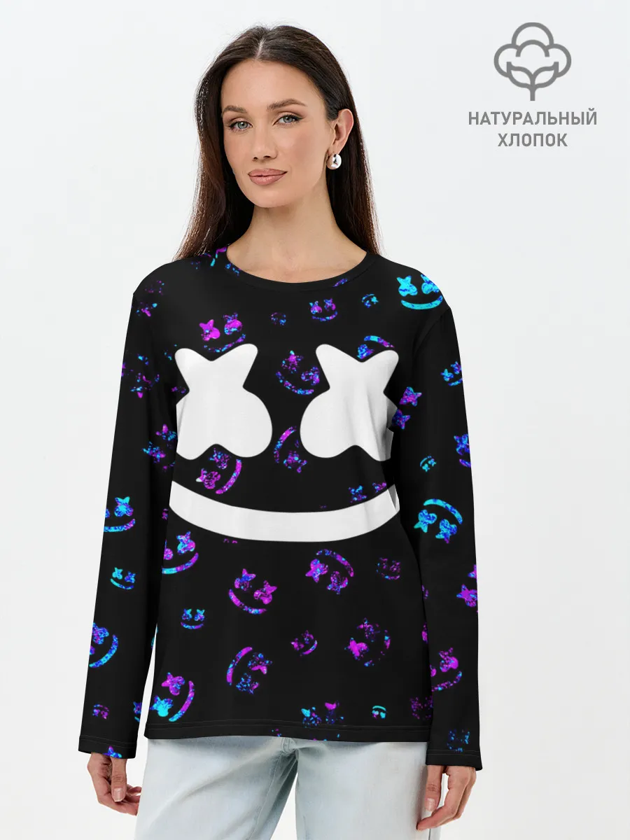 Лонгслив женский. Хлопок / MARSHMELLO / МАРШМЕЛЛОУ