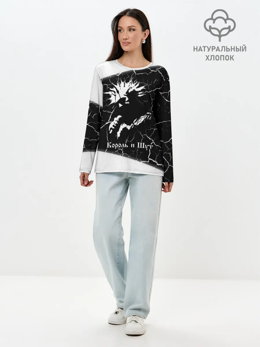 Лонгслив женский. Хлопок / КОРОЛЬ И ШУТ