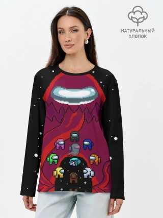 Лонгслив женский. Хлопок / Impostor Monster