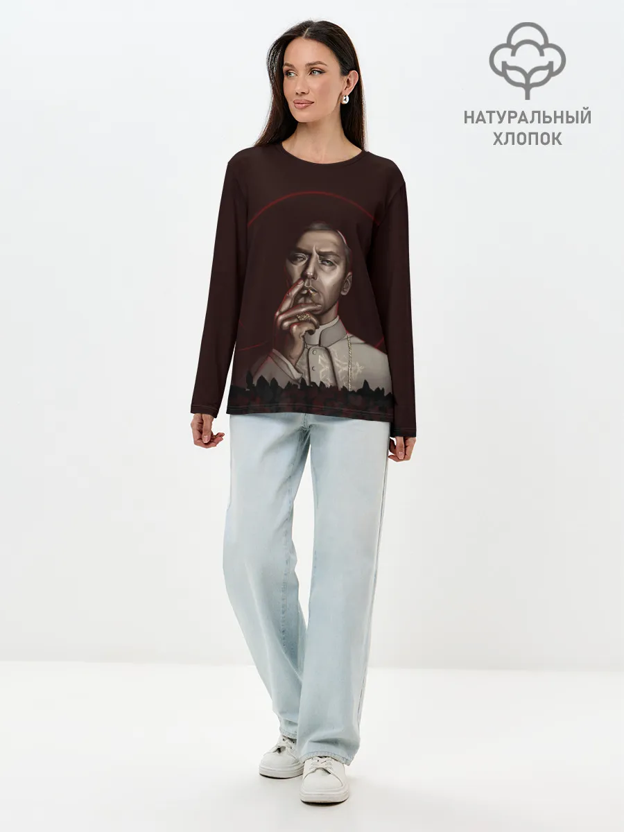 Лонгслив женский. Хлопок / Молодой Папа | The Young Pope