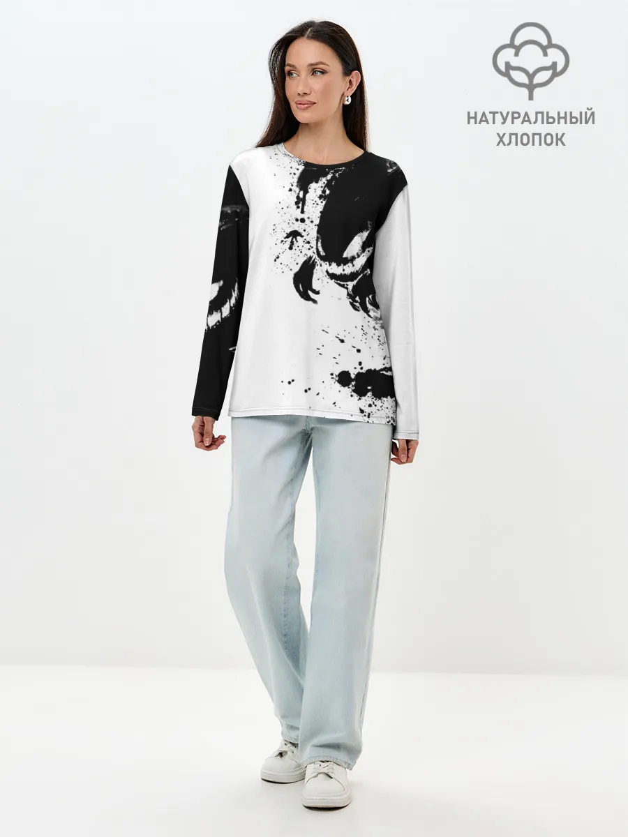 Лонгслив женский. Хлопок / Покемоны | Хонтер