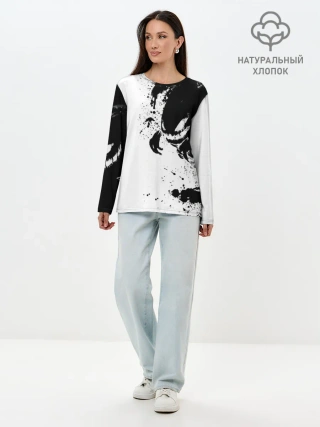 Лонгслив женский. Хлопок / Покемоны | Хонтер