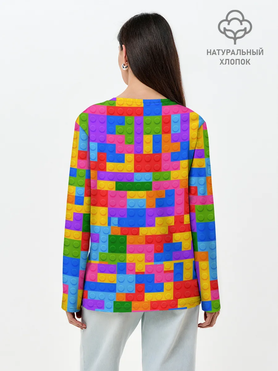 Лонгслив женский. Хлопок / ROBLOX LEGO