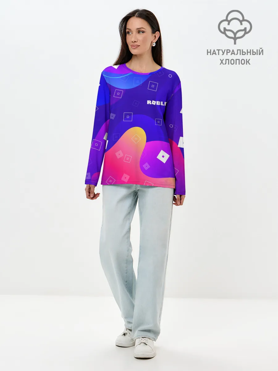 Лонгслив женский. Хлопок / ROBLOX