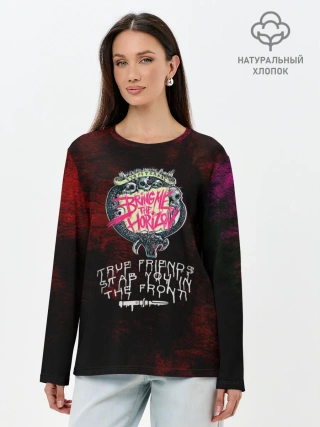 Лонгслив женский. Хлопок / Bring me the Horizon