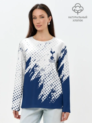 Лонгслив женский. Хлопок / Tottenham Hotspur.