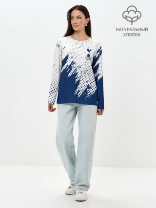 Лонгслив женский. Хлопок / Tottenham Hotspur.