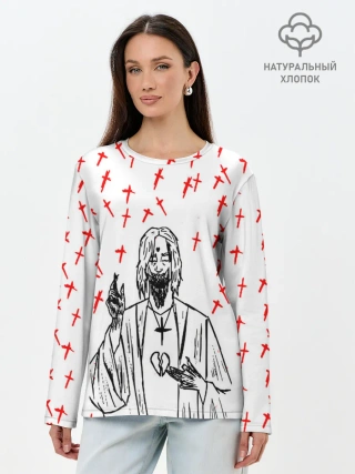 Лонгслив женский. Хлопок / GHOSTEMANE