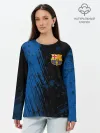 Лонгслив женский. Хлопок / FC Barcelona / ФК Барселона.
