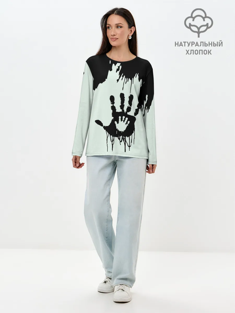 Лонгслив женский. Хлопок / DEATH STRANDING