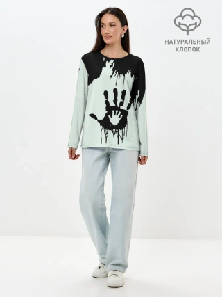 Лонгслив женский. Хлопок / DEATH STRANDING