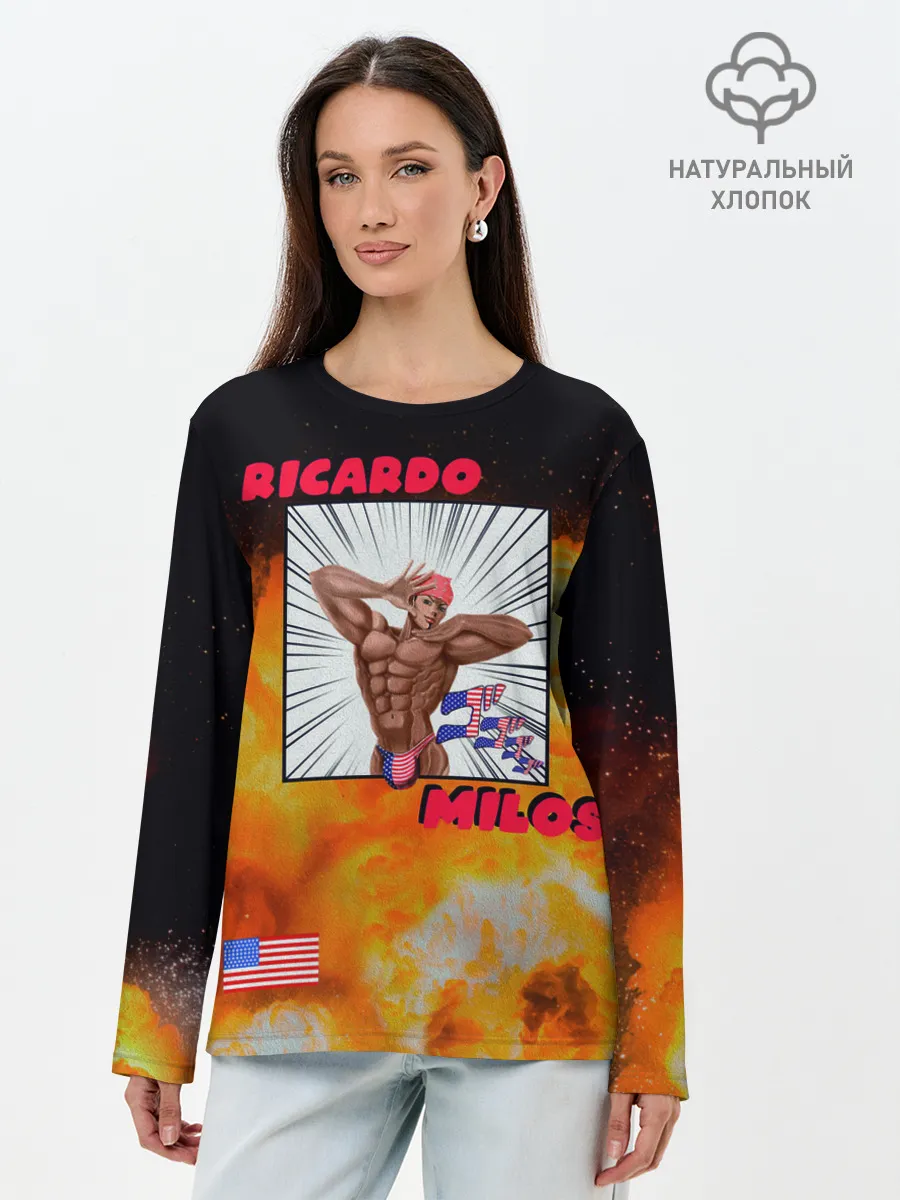 Лонгслив женский. Хлопок / Big Ricardo