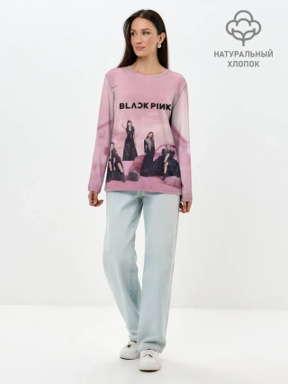 Лонгслив женский. Хлопок / BLACKPINK x PUBG