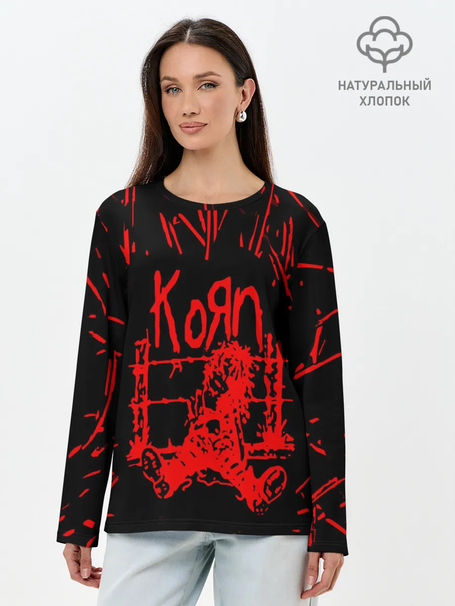 Лонгслив женский. Хлопок / korn
