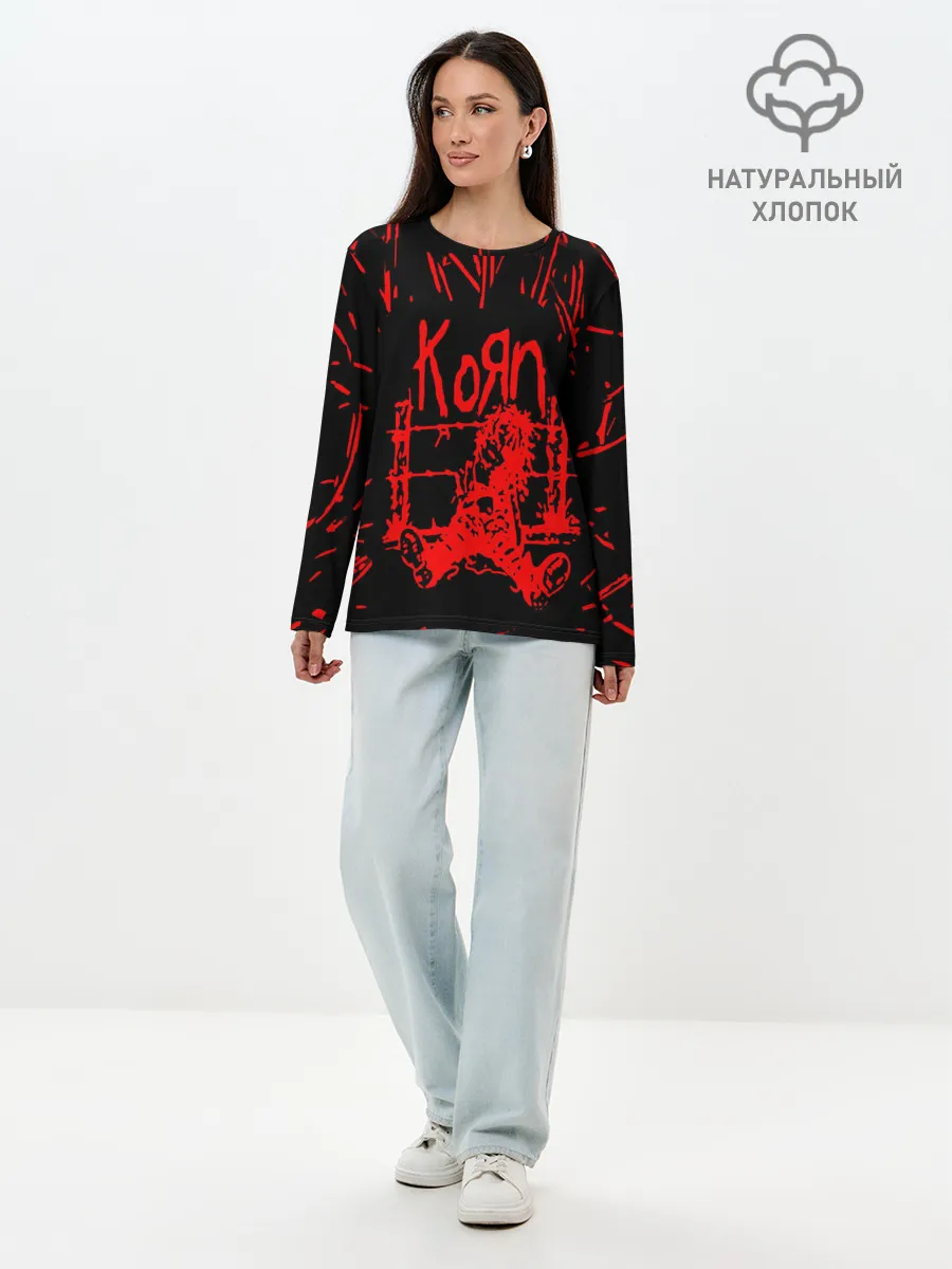Лонгслив женский. Хлопок / korn